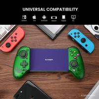 Manette de jeu GameSir G8 Plus Hulk Edition Bluetooth avec joysticks à effet Hall pour Switch 2, tablettes Android, iOS, iPad, PC