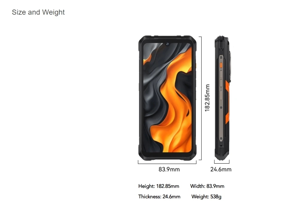 CUBOT Kingkong Power 5 Outdoor Smartphone – Android 15, 15300 MAh, IP68, 6,88 Zoll, 16+128 GB