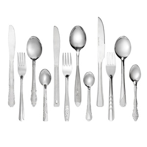 Vente en gros de couverts de restaurant en acier inoxydable à <span class=keywords><strong>bas</strong></span> <span class=keywords><strong>prix</strong></span> ensembles de <span class=keywords><strong>vaisselle</strong></span> et de <span class=keywords><strong>vaisselle</strong></span> en métal - Product Image 5