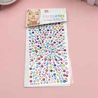 Autocollants adhésifs en strass pour le visage, les ongles, le corps, le maquillage, les bijoux scintillants pour festivals, autocollants pour bricolage, artisanat pour enfants, décorations de cartes
