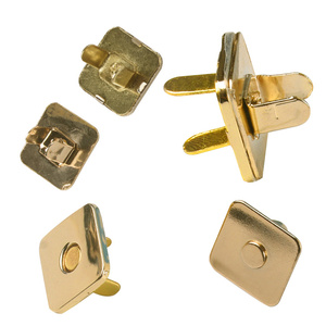 Bán buôn màu sắc khác nhau vuông kim loại từ Snap móc cài nút mạ vuông từ nút - Product Image 1