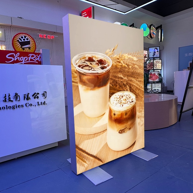 Factory Stand Outdoor Movable UV Soft Film Light Box Display Waterproof Double Sided Advertising Light Boxes
