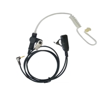Écouteur filaire enroulé avec tube acoustique et micro PTT pour radios bidirectionnelles - Vente en gros