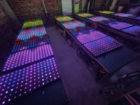 Équipement d'éclairage de scène pour piste de danse étanche à 64 LED RGB, contrôleur 408, télécommande DMX, panneaux de sol pour bar musical, club