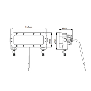 10-80v <b>LED</b> <b>Red</b> Zone <b>Lights</b> <b>Red</b> Safety <b>Light</b> Industrial <b>Red</b> Zone Area <b>Lights</b> XRL-1081C 10-80v <b>LED</b> <b>Red</b> Zone <b>Lights</b> <b>Red</b> Wa - Product Image 5