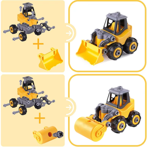 Bloques de Construcción de Plástico Educativos para Niños, Juguete de Vehículos Desarmables, Modelo de Camión del Ejército y Cohete, para Niños de 5 a 7 Años - Product Image 6