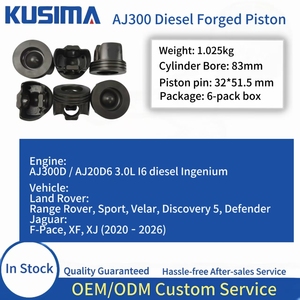 Pistón Forjado de Alto Rendimiento de 83 mm con Anillos para Land <span class=keywords><strong>Rover</strong></span> <span class=keywords><strong>Range</strong></span> <span class=keywords><strong>Rover</strong></span> AJ20D6 TDI L6 <span class=keywords><strong>306DT</strong></span> 3.0T Diésel LR151671P - Product Image 1
