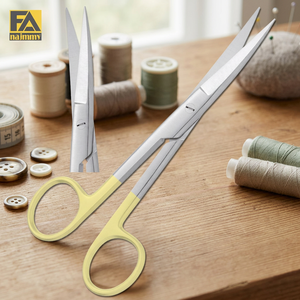 Tijeras Quirúrgicas de Último Diseño, Afiladas y Curvadas, de Acero Inoxidable, Instrumento de Cirugía General Clase I con Certificación CE, Manuales - Product Image 2