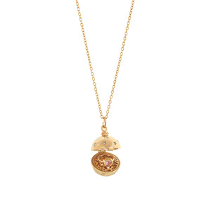 Collar con Colgante Circular de Cuentas de Cobre con Diseño de <span class=keywords><strong>Trébol</strong></span>, Corazón y Rana, Estilo Retro - Accesorio de Moda Europea para Mujer y Unisex, Regalo - Product Image 4
