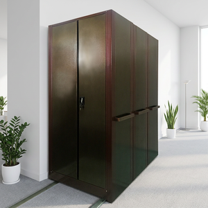 Meubles de bureau industriels et commerciaux, rayonnage de stockage intelligent en acier avec portes verrouillables et espace compact - Product Image 2