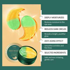 Mascarilla de Ojos de Pepino Dorado 60 Piezas, Marca Privada OEM, Hidrata, Ilumina, Reafirma, Reduce las Ojeras - Product Image 2