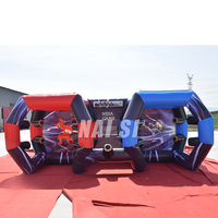 Galerie de tir gonflable IPS château rebondissant jeu de tir avec système IPS système de jeu interactif jeux de sport en plein air