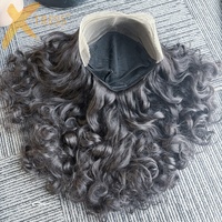 Perruque Lace Front 13*4 Cheveux Humains Vierge à Cuticules Alignées 50% Sans Colle Perruques Cheveux Bouclés Volumineux Mélangés Cheveux Indiens Bruts