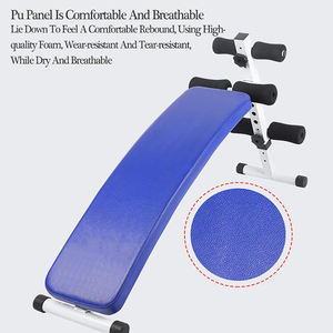 조절 가능한 금속 복근 벤치 홈짐 곡선형 인클라인/디클라인 접이식 근력 트레이닝 웨이트 벤치 - Product Image 2