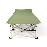 Fabricant Hitree LOGO personnalisé EN581 métal extérieur Portable sommeil sauvetage simple Kamp Yatak lit de Camping pliant