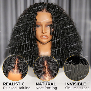 Parrucche di <span class=keywords><strong>Capelli</strong></span> Umani <span class=keywords><strong>Ricci</strong></span> a Spirale Grande Rosso Cola Ciliegia, Parrucche Frontali in Pizzo Invisibile 13x4 360, Parrucche con Chiusura in Pizzo Senza Colla 7x5 - Product Image 4