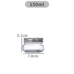 Vente en gros de pots en verre Mason pour confiture, miel, gelée, <span class=keywords><strong>caviar</strong></span>, sauce aux fruits, avec couvercles hermétiques, 150 ml, 300 ml, 380 ml, 500 ml, 750 ml, 1000 ml - Product Image 5