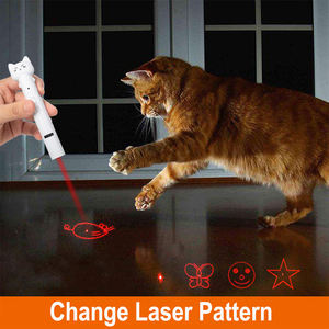 Hoopet Kustom 5 Jenis Pola Penggoda Inframerah Mainan Kucing Laser Listrik - Product Image 3