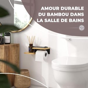 <span class=keywords><strong>Porte</strong></span>-<span class=keywords><strong>papier</strong></span> <span class=keywords><strong>toilette</strong></span> mural en bois de <span class=keywords><strong>bambou</strong></span> [sans perçage] |   <span class=keywords><strong>Porte</strong></span>-<span class=keywords><strong>papier</strong></span> <span class=keywords><strong>toilette</strong></span> de haute qualité avec étagères - Product Image 3