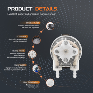 Lefoo nhanh chóng tháo gỡ thực phẩm cấp nhỏ nhu động bơm 24V 2000 ml/phút Syrup Kem điền Dispenser nhu động bơm - Product Image 5