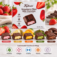 Bouchées de chocolat probiotiques aux ingrédients naturels et formule personnalisée pour enfants et adultes