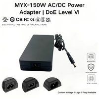Adaptateur d'alimentation MYIXI 18,5 V CA 9 V 13 V 19 V CC USB 54 V PoE 55 V 12 V 5 A 10 A 3,5 x 1,35 mm pour pédale de guitare et bande lumineuse