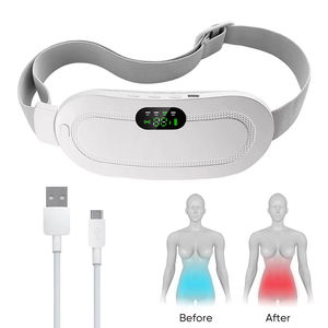 Portable Cordless Rechargeable <strong>Heating</strong> <strong>Pad</strong> <strong>Massager</strong> Belt with Timing Control for Women and Men Menstrual Relief and Waist - Product Image 2