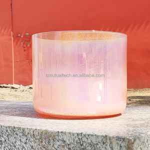 ขันคริสตัลควอตซ์ใสสำหรับทำสมาธิบำบัดด้วยเสียง  พร้อมสีสันแห่งจักรวาล - Product Image 6