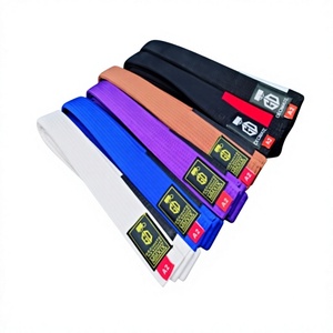 Cinturón de Jiu Jitsu Brasileño BJJ al por Mayor, 100% Algodón, Cinturón de Rango para Artes Marciales, Cinturón de Entrenamiento, Logotipo Personalizado, Fabricante para Adultos y Niños - Product Image 3