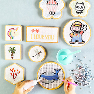 สินค้าใหม่ แฟชั่น ความปลอดภัย ตลก ที่รองแก้วลายโมเสก วัสดุสร้างสรรค์ DIY กระเป๋าใส่ของ ที่รองหม้อ ฐานรอง ของเล่นเสริมพัฒนาการเด็ก - Product Image 5