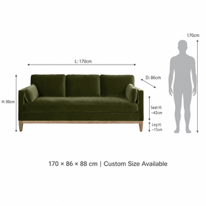 Canapé d'angle Chesterfield moderne en velours, trois places, avec pieds en bois et rembourrage en éponge, <span class=keywords><strong>pour</strong></span> salon - Product Image 5