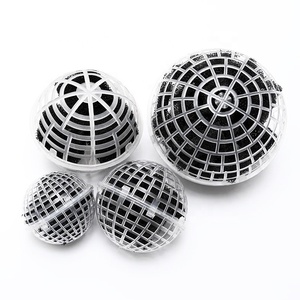 Xử lý nước phương tiện truyền thông 80mm 100mm <span class=keywords><strong>150mm</strong></span> nhựa bị đình chỉ Bio nổi lồng bóng - Product Image 6