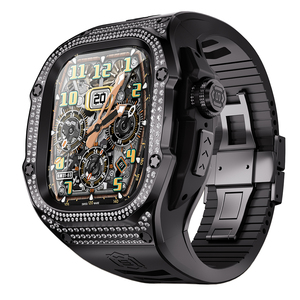 Bling Diamond Luxury Modification Kit strass 316L cassa per orologio in acciaio inossidabile <span class=keywords><strong>Apple</strong></span> <span class=keywords><strong>Watch</strong></span> Ultra 1/2 49mm - Product Image 4