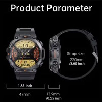 Reloj Inteligente K56PRO con Pantalla Redonda Grande, Llamadas Inalámbricas, Monitor de Actividad Física, Reloj Inteligente Deportivo para Exteriores