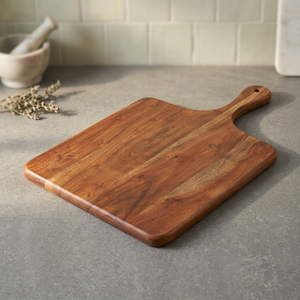 Tabla de Cortar Carne de Madera Lacada BS INTERNATIONAL con Asa, para Montar en la Pared, Apta para Lavavajillas, Duradera, Sostenible, Forma Rectangular - Product Image 1