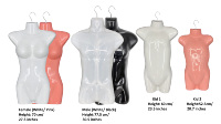 Mannequin de torse féminin pour l'affichage de maillots de bain mi-corps, de bikinis et de vêtements pour hommes