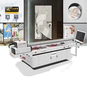 Cheapest 3D Digital Inkjet UV Flatbed Printer Wall Paper Printing Machine for Industrial Large Format