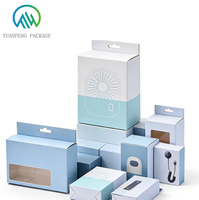 Caja de Cartón Blanca Personalizable, Caja de Embalaje Plegable con Laminado Mate, Cajas de Embalaje Transparentes para Alimentos con Logotipo y Ventana