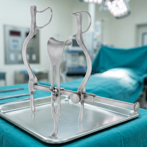 Rétracteur Balfour pour bébé en acier inoxydable, lames latérales profondes de 27 mm, instrument de chirurgie gynécologique, certifié CE Classe I, manuel - Product Image 2