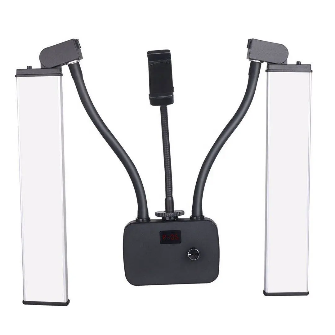 Éclairage LED 9 "pour Studio Photo, bandes longues, Double bras de remplissage, 3300-5500K, 288 pièces, couleur blanc et jaune, pour appareil Photo et vidéo