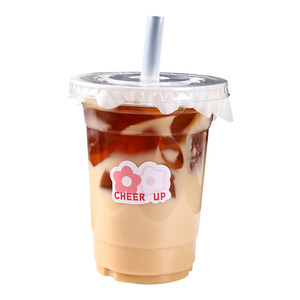 Bicchieri Monouso Rinforzati per Tè al Latte e Caffè, Speciali per Negozi di Tè al Latte, Bicchieri in PET per Bevande Fredde alla Moda - Product Image 5