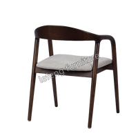 Chaises en bois massif en gros pour usage hôtelier, meubles d'appoint, chaises de salle à manger antiques, chaise en bois de couleur noyer moderne