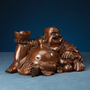Statue de Bouddha Maitreya en bronze Copper World avec trésors, faite à la main, pour la décoration de la maison, du bureau ou du bureau à domicile - Product Image 1