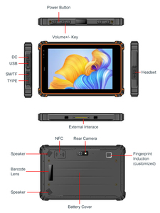 Tốt 1000 nits HD công nghiệp Tablet PC NFC vân tay 10 inch <span class=keywords><strong>Windows</strong></span> 11 máy tính bảng IP67 không thấm nước 4G công nghiệp gồ ghề máy tính bảng - Product Image 2