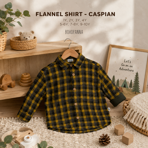 Cómoda camiseta de franela para niños con estilo atemporal y tela de mezcla de algodón diseñada para aventuras cotidianas y uso relajado. - Product Image 4