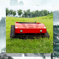 Mesin Pemotong Rumput Crawler Industri Pintar Berkinerja Tinggi Anti-Korosi dengan Konstruksi Kokoh dan Handal, Berbahan Bakar Bensin, dan Dikendalikan Jarak Jauh
