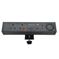 Double USB A + C 65W PD Fast Charge 2 AC Outlet Multi-Functional Desktop Clamp Socket Power Strip 65W PD Fast Charge