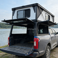 Coque de camping surélevée personnalisée haut de gamme pour Nissan Frontier, logement étanche sur la benne du pick-up pour les vacances de camping en route