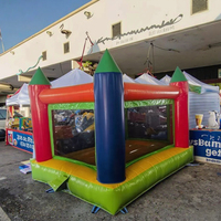 Château gonflable Kaluen pour l'intérieur et l'extérieur, pour adolescents, fêtes scolaires, avec toboggan, 3x4m