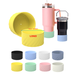 Eversoul Food Grade Silicone Water Bottle Bottom Sleeves <b>Cover</b> for Most 30 40oz Stanley Cup Accessories Silicone Tumbler <b>Boot</b> - Product Image 2